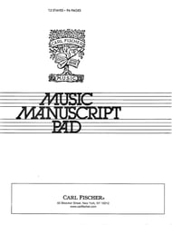 MUSIC WRITING PAD 12 STAVES